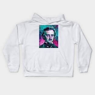 Edgar Allan Poe Portrait | Edgar Allan Poe Artwork 8 Kids Hoodie